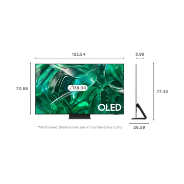 SAMSUNG 138 cm (55 inch) OLED 4K Ultra HD Smart TV (QA55S90CA, Black) (OPENBOX)