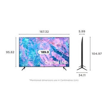 Samsung LED 189CM UA75CU7700 UHD/4K (OPENBOX)