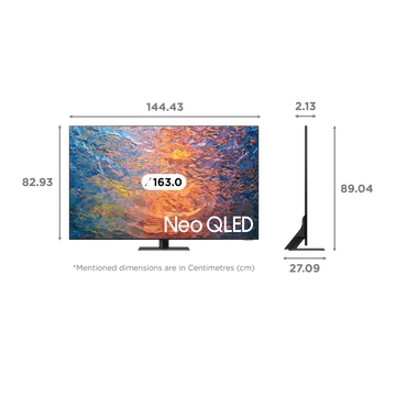 SAMSUNG 163 cm (65 inch) QLED 4K Ultra HD Tizen TV with Neural Quantum Processor