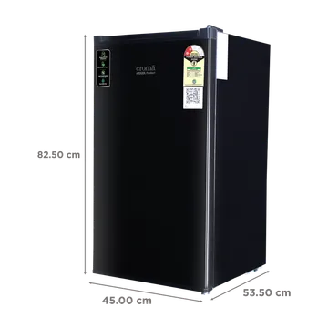 Croma 84 Litres 2 Star Direct Cool Single Door Refrigerator with Reversible Door (CRLR084DCC290105, Black) (OPENBOX)