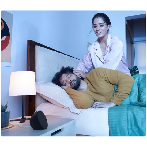 Amazon Echo Pop with Built-in Alexa Smart Wi-Fi Speaker (Balanced Bass, Black) (OPENBOX)