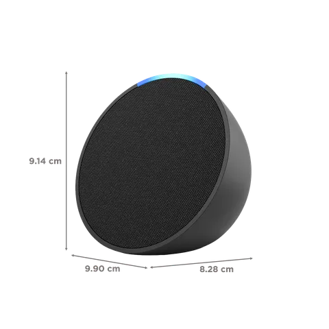 Amazon Echo Pop with Built-in Alexa Smart Wi-Fi Speaker (Balanced Bass, Black) (OPENBOX)