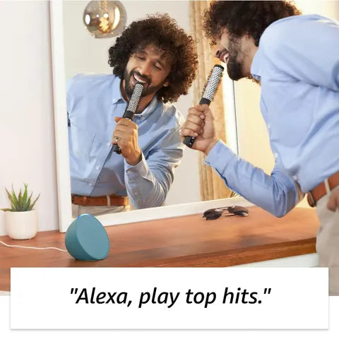 Amazon Echo Pop with Built-in Alexa Smart Wi-Fi Speaker (Balanced Bass, Black) (OPENBOX)