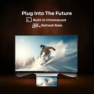 Croma 109 cm (43 inch) 4K Ultra HD LED Google TV with Bezel Less Display (OPENBOX)