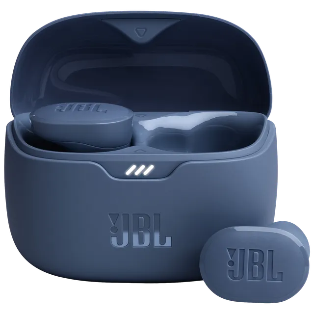 JBL Tune Buds JBLTBUDSBLU TWS Earbuds with Active Noise Cancellation (IP54 Water Resistant, Pure Bass Sound, Blue) (OPENBOX)