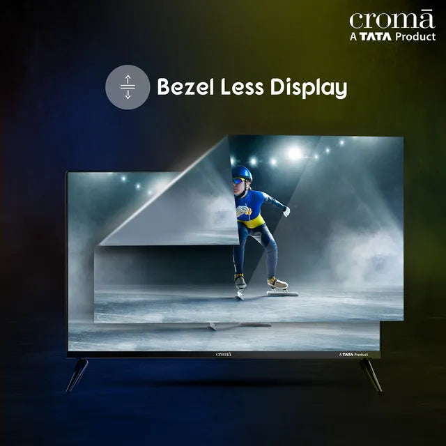 Croma 109 cm (43 inch) Full HD LED Smart TV with Bezel Less Display (CREL43FSD24601, 2023 Model) (OPENBOX)