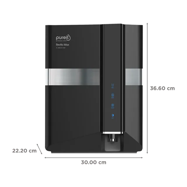 Pureit Revito Max RO + MF + UV Water Purifier (Black) (OPENBOX)
