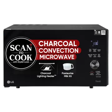 LG 28L Charcoal Convection Microwave Oven with Scan to Cook, WIFI Support (OPENBOX)