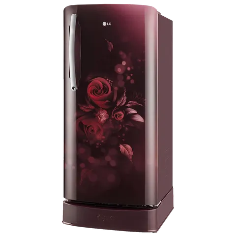 LG 201 Litres 5 Star Direct Cool Single Door Refrigerator (Model: GL-D211HSEZ, Scarlet Euphoria) (OPENBOX)