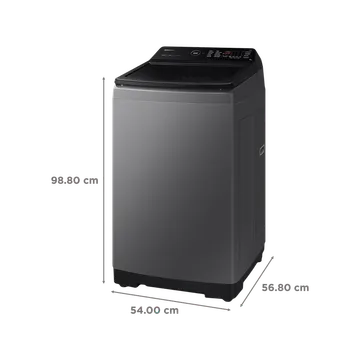 SAMSUNG 8 kg 5 Star Inverter Fully Automatic Top Load Washing Machine (WA80BG4542BDTL, Diamond Drum, Dark Gray) (OPENBOX)