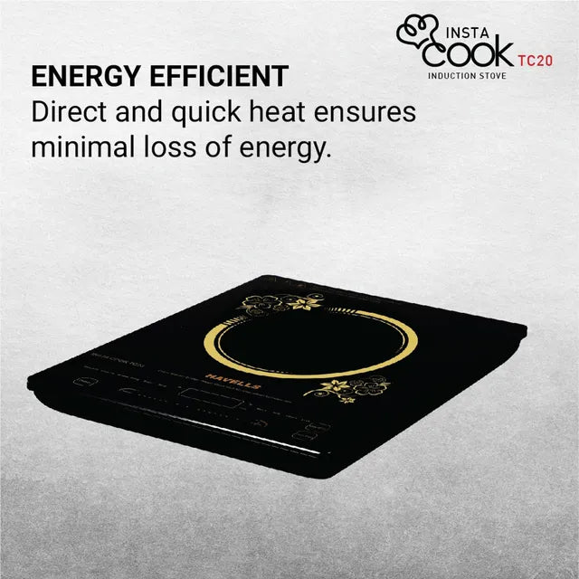 HAVELLS Insta Cook TC20 2000W Single Induction Cooktop with 9 Preset Menus (OPENBOX)