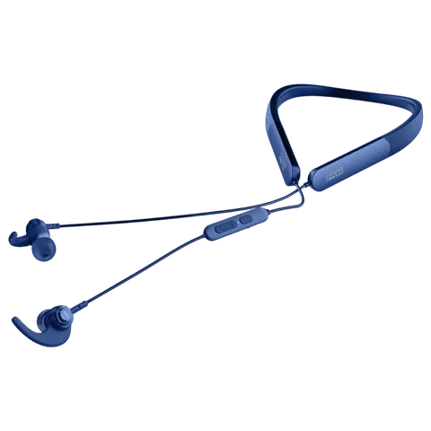Croma Neckband with Environmental Noise Cancellation (IPX4 Water Resistant, Dual Device Pairing, Blue) (OPENBOX)
