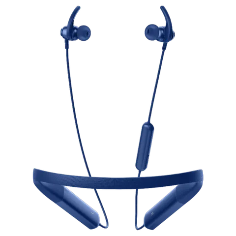Croma Neckband with Environmental Noise Cancellation (IPX4 Water Resistant, Dual Device Pairing, Blue) (OPENBOX)