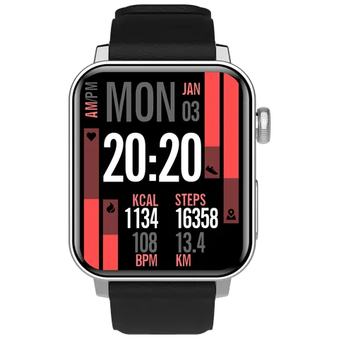 Croma Velocity AM Smartwatch (Model: CRSWAMCSWA029902, Silver) (OPENBOX)