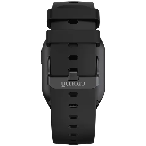 Croma Squad TS Smartwatch with Bluetooth Calling (47mm LCD Display, IP68 Water Resistant, Black Strap) (OPENBOX)