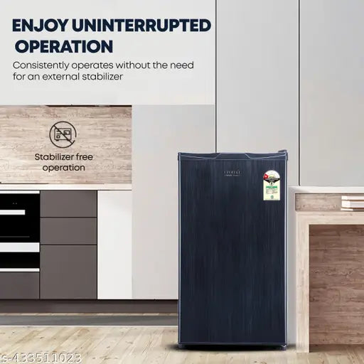 Croma 90 Litres 1 Star Direct Cool Single Door Refrigerator with Anti Fungal Door Gasket (CRLR090DCB250507, Hairline Grey) (OPENBOX)