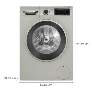 BOSCH 9 kg Fully Automatic Front Load Washing Machine (Series 8, WGA1440XIN, Multiple Water Protection, Silver Inox) (OPENBOX)