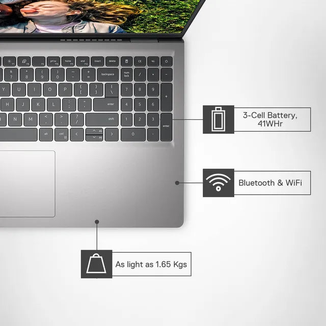 DELL Inspiron 3530 Intel Core i5 13th Gen Thin and Light Laptop (16GB, 1TB SSD, Windows, 15.6 inch FHD Display, Platinum Silver) (OPENBOX)