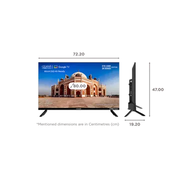 Croma 80 cm (32 inch) HD Ready LED Smart Google TV with A Plus Grade Panel (OPENBOX)