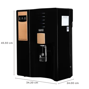 Croma 7.5L RO + UV + UF Water Purifier with Advanced Copper Technology (Black) (OPENBOX)