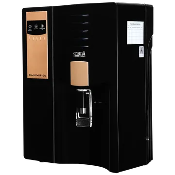 Croma 7.5L RO + UV + UF Water Purifier with Advanced Copper Technology (Black) (OPENBOX)