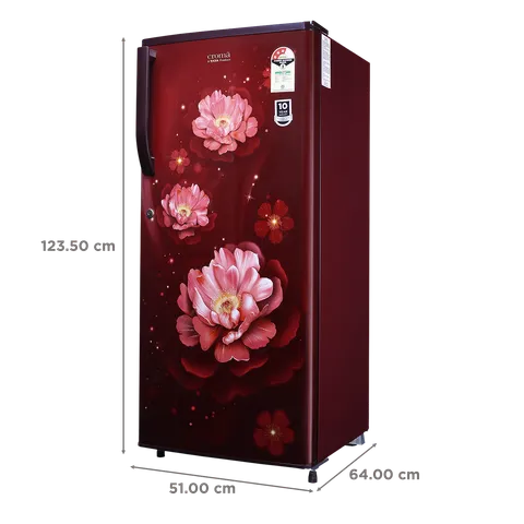 Croma 205 Litres 3 Star Direct Cool Single Door Refrigerator with Inverter Technology (Model: CRLR206DID250503) (OPENBOX)