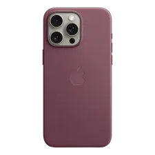 Apple Soft FineWoven Back Cover for Apple iPhone 15 Pro Max (MagSafe Charging Support, Mulberry) (OPENBOX)