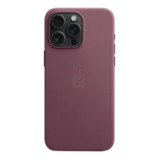 Apple Soft FineWoven Back Cover for Apple iPhone 15 Pro Max (MagSafe Charging Support, Mulberry) (OPENBOX)