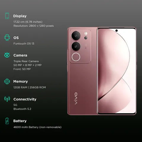 Vivo V29 5G 12GB RAM and 256GB storage