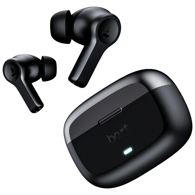 boAt Airdopes Flex 454 TWS Earbuds with Active Noise Cancellation (IPX5 Water Resistant, ASAP Charge, Gunmetal Black) (OPENBOX)