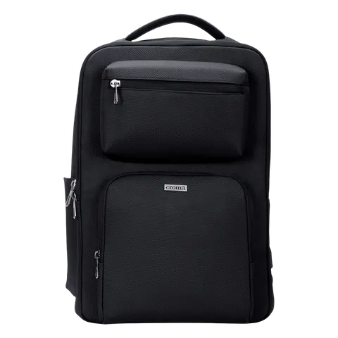 Croma 17-Inch Laptop Backpack, 23L, Anti-Theft, Polyester (OPENBOX)