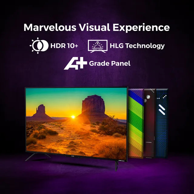 Croma 127 cm (50 inch) 4K Ultra HD LED Google TV with Bezel Less Display (OPENBOX)