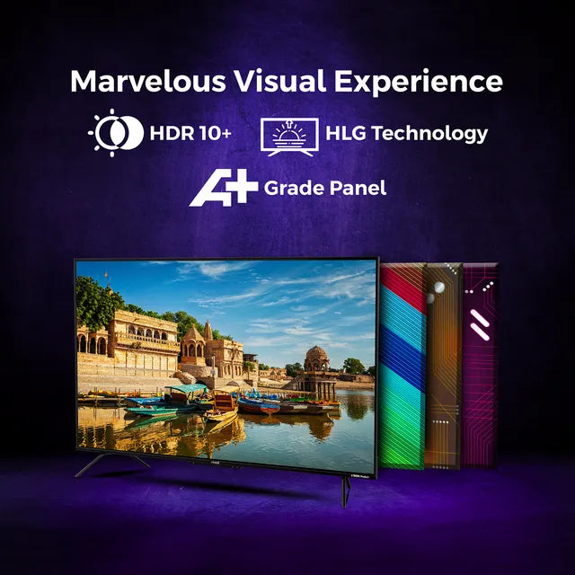 Croma 140 cm (55 inch) 4K Ultra HD LED Google TV with Bezel Less Display (55UGC024602, 2023 Model) (OPENBOX)