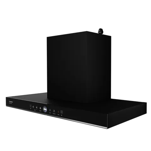 Crompton QuietPro Plus 90cm 1587m3/hr Ducted Auto Clean Wall Mounted Chimney with Gesture Control (Midnight Black) (OPENBOX)