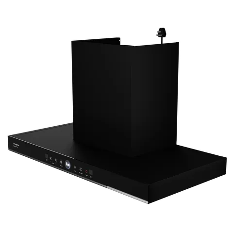 Crompton QuietPro Plus 90cm 1587m3/hr Ducted Auto Clean Wall Mounted Chimney with Gesture Control (Midnight Black) (OPENBOX)