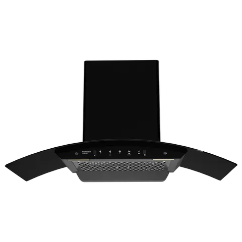 Crompton IntelliMotion 90cm 1203m3/hr Ducted Wall Mounted Chimney with Filterless Technology (Black) (OPENBOX)