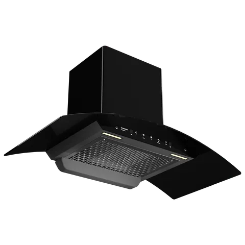 Crompton IntelliMotion 90cm 1203m3/hr Ducted Wall Mounted Chimney with Filterless Technology (Black) (OPENBOX)