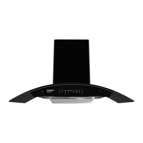 Crompton SensoSmart 90cm 1439m3/hr Ducted Wall Mounted Chimney with Filterless Technology (Black) (OPENBOX)