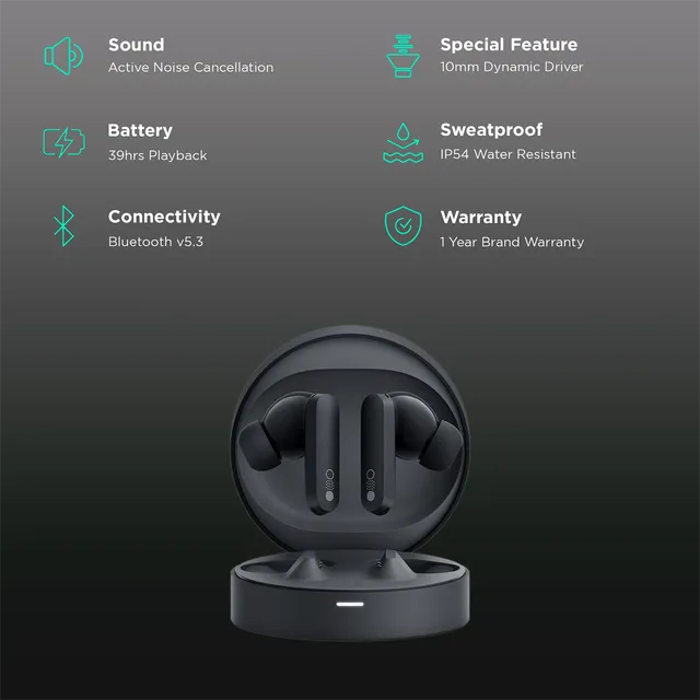 CMF by Nothing Buds Pro TWS Earbuds with Active Noise Cancellation (IP54 Water & Dust Resistant, 39 Hours Playback, Dark Grey) (OPENBOX)