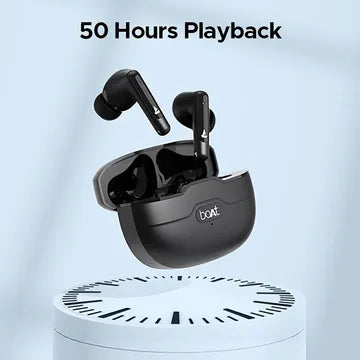 boAt Airdopes Unity TWS Earbuds with Active Noise Cancellation (IPX5 Sweat & Water Resistant, Asap Charge, Black) (OPENBOX)
