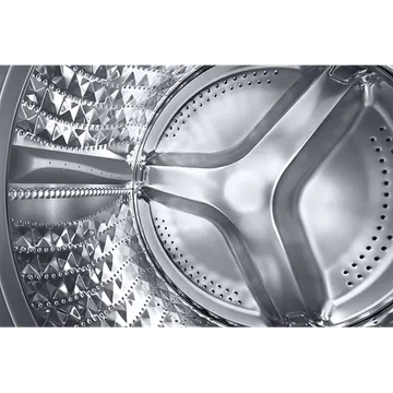 SAMSUNG 8 kg 5 Star Inverter Fully Automatic Front Load Washing Machine (WW80TA046AB1TL, Hygiene Steam, Diamond Drum, Black) (OPENBOX)