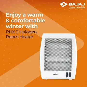 BAJAJ RHX-2 800W Halogen Room Heater with Noiseless Operation (Neat Clean Operation (OPENBOX)