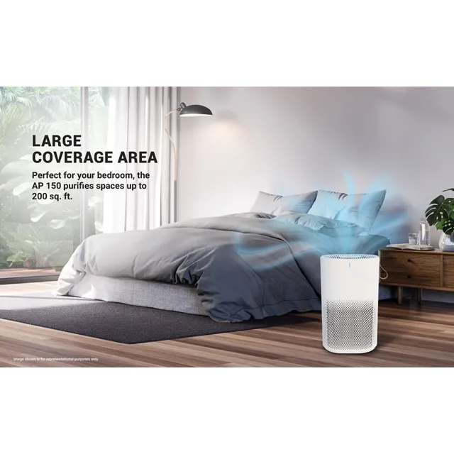 EUREKA FORBES AP 150 Air Purifier with Surround 360 Degree Air Intake Technology (3 Stage Filtration, White) (OPENBOX)