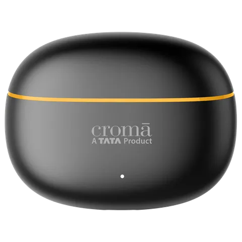 Croma IE 771 TWS Earbuds with Environmental Noise Cancellation (IPX5 Water Resistant, Dual Device Pairing, Black) (OPENBOX)