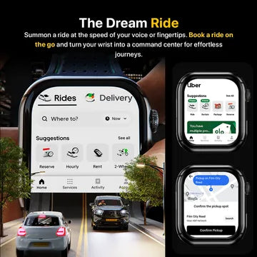 FIRE-BOLTT Dream Wi-Fi+4G SIM Android OS Wristphone (51.3mm HD Display, In-built GPS, Midnight Grace Strap) (OPENBOX)