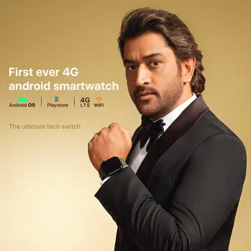 FIRE-BOLTT Dream Wi-Fi+4G SIM Android OS Wristphone (51.3mm HD Display, In-built GPS, Midnight Grace Strap) (OPENBOX)