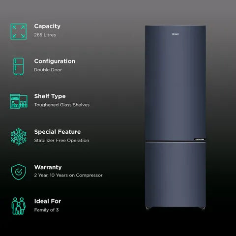 Haier BMR 265L 2S HRB3152PKGP (OPENBOX)