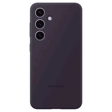 SAMSUNG Silicone Back Cover for Galaxy S24 (Combining Style and Durability, Dark Violet)