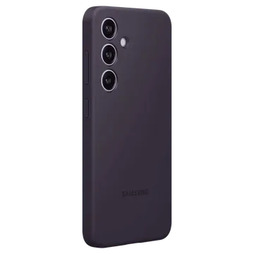 SAMSUNG Silicone Back Cover for Galaxy S24 (Combining Style and Durability, Dark Violet)
