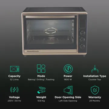 Morphy Richards 52RCD Digi 52L Oven Toaster Grill with 8 Preset Menus (OPENBOX)